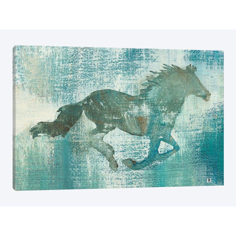 « mustang study », reproduction sur toile, H 8 po x l 12 po x P 0,75 po