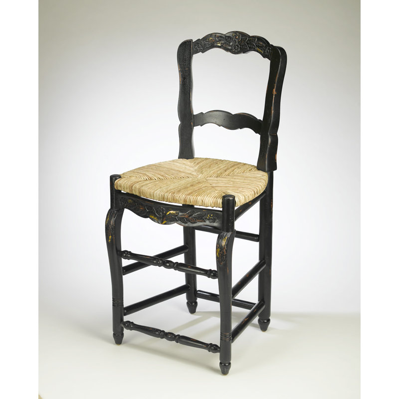 Deirore 43" Counter Stool, Black