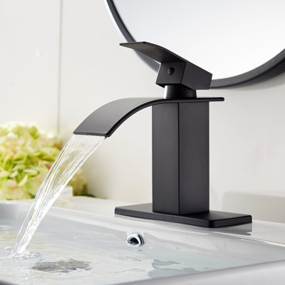 Centerset Single-handle Bathroom Faucet with Drain Assembly