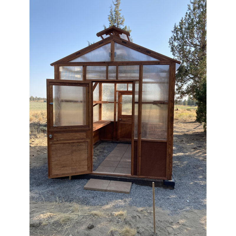 Premium Package 8'7" W x 12'7" D Greenhouse Kit, 138" H x 104.4" W x 104.4" D