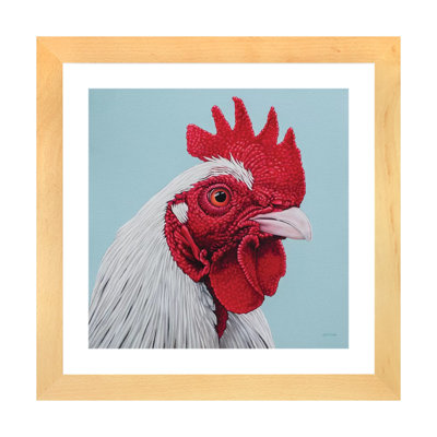 Coq par Clara Bastian - impression d'art graphique