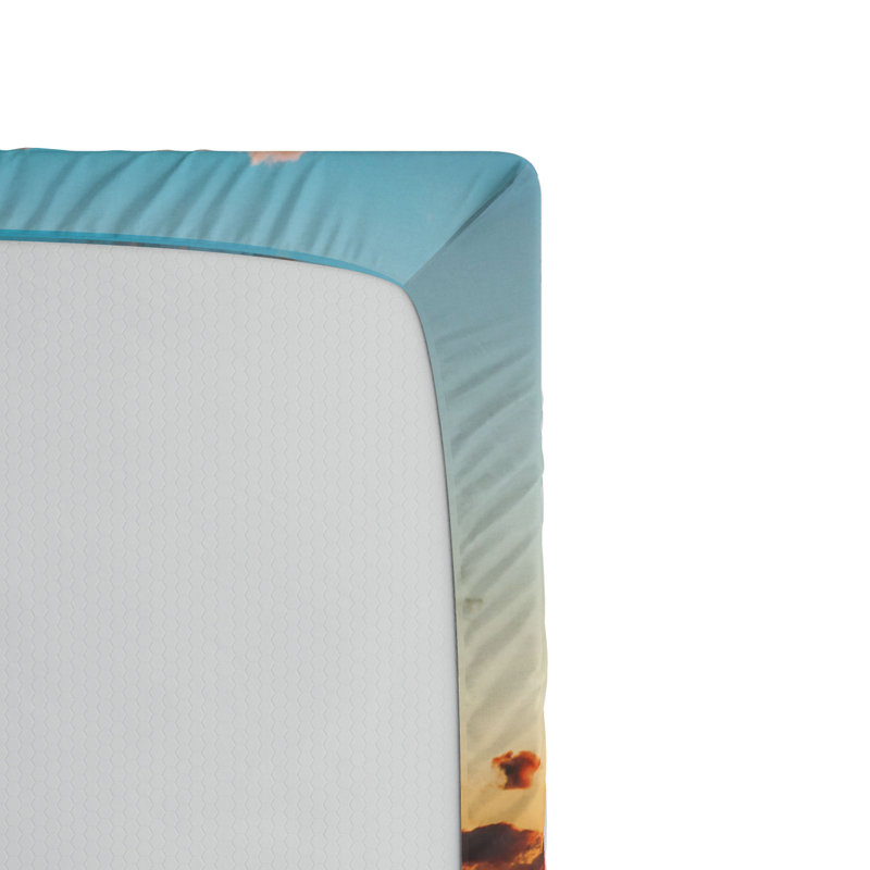 Drap-housse bois flottant, Drap-housse de taille simple