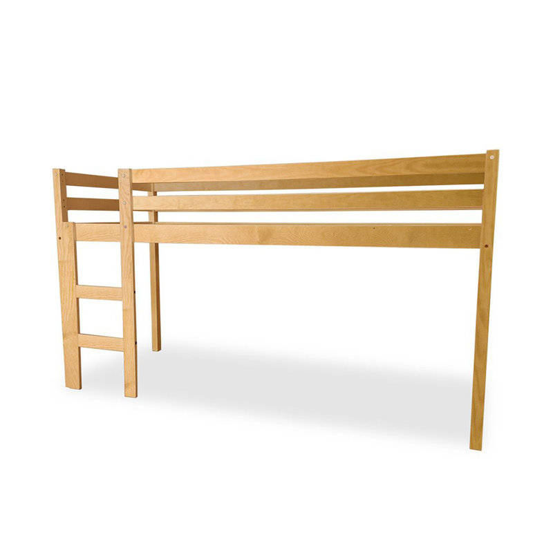 Mattern Bed Frames Hardwood Mid Sleeper Loft Bed, European Toddler (70 x 160cm), Natural