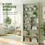HOMCOM Bookcase, 6-Tier Bookshelf with Anti-Tipping Design-1753311093