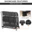 Chariot-chaise pliant robuste avec capacité de 1000 lb, 39,5 po x 18,4 po x 41,5 po, chariot manuel en acier pliable pour un usage en entrepôt / maison-126393386