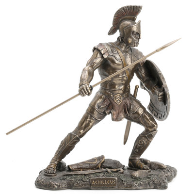 10.04 in L Achilleus Greek Hero in the Trojan War Poly Resin