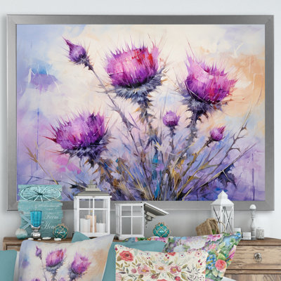 " Royal Purple Thistles Thought "