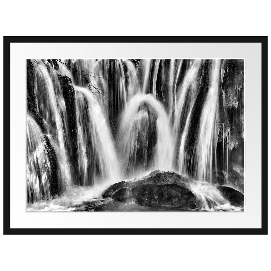 Kleiner Wasserfall Gerahmter Fotokunstdruck Poster