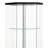 Tenley Black And Chrome Glass 4-Shelf Curio Cabinet