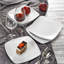Assiette plate en porcelaine 9,5 "Julia (ensemble de 6)