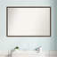 Miroir mural non biseauté en bois franc-572349817