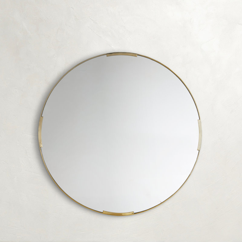 Baker Round Metal Wall Mirror