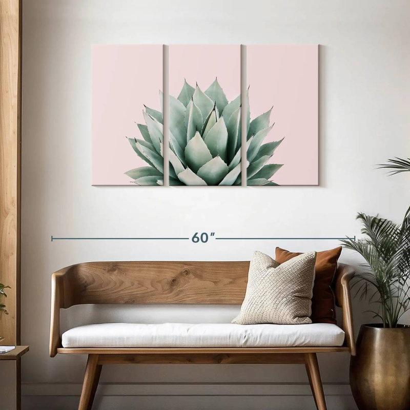 Harnek Blush Agave, 28" H x 45" W