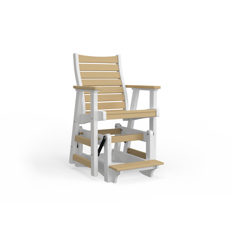 Bristol Outdoor Bar Stool, White, Black