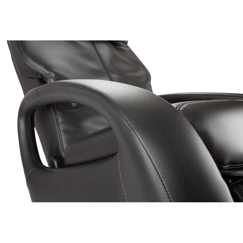 Black Faux Leather Swivel Massage Recliner Chair