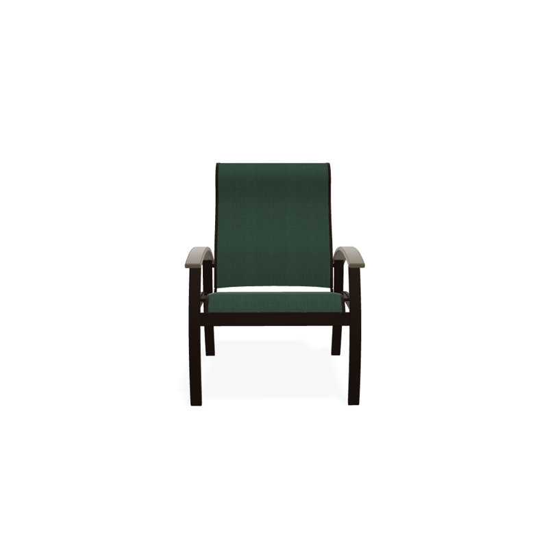 Chaise de patio Askar, Kona texturé, Désert, Vert forêt 22D Sunbrella® vert
