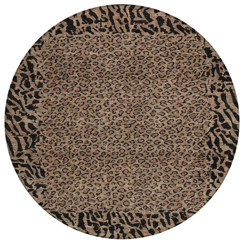 Tapis d'intérieur rond 8 po