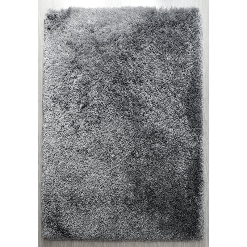 Tapis gris à poils longs Sedbergh, Rectangle 3 pi x 5 pi