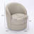 Top-Grain Leather Mid-Century Modern Swivel Accent Chair with 360° Base-120347412
