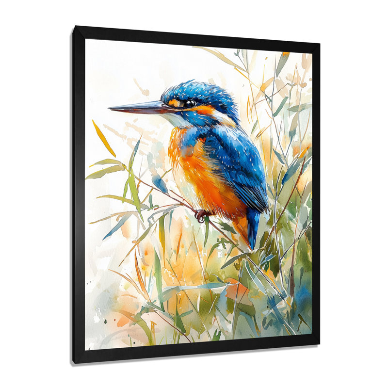 Clarke - Animals Wall Art, Black, 20" H x 12" W, Reproduction encadrée d'une seule photo