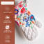 Maison d'Hermine Happy Florals - Gants de cuisine d'été 100 % coton - 19 x 33 cm