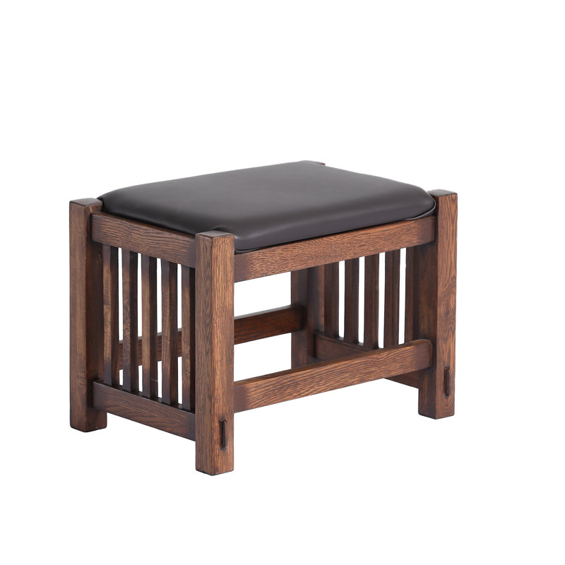 Tabouret d'appoint en bois massif Ibbison