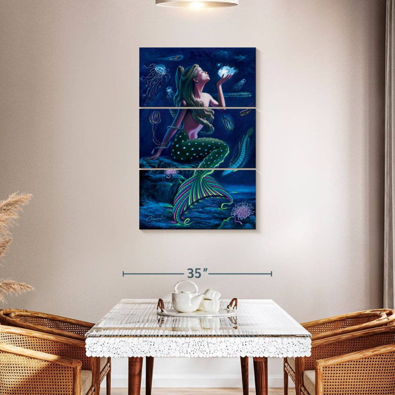 Ashelle Bioluminescent Mermaid, 45" H x 28" W