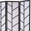 3-Panel Climbing Screen Room Divider, Black