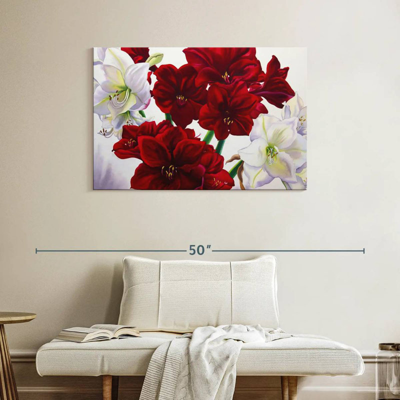 Harnek Red And White Amaryllis