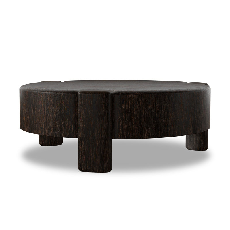 Toman Coffee Table, Ebony Rustic Oak