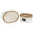 2‑Piece Trim Woven Oval Basket Set, in Paper Rope and Seagrass with Chalkboard Labels