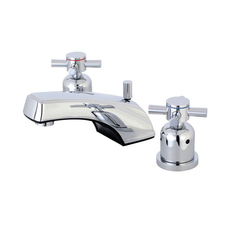 Robinet de salle de bain espacé Kingston, Chrome poli