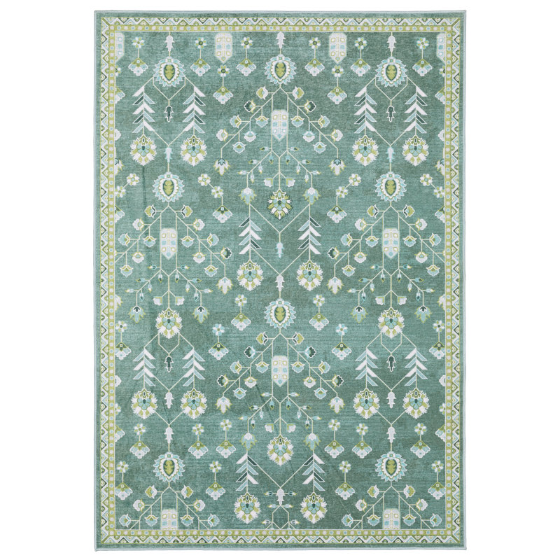 Tapis traditionnel lavable Kugler, Rectangle 6 pi 7 po x 9 pi 2 po