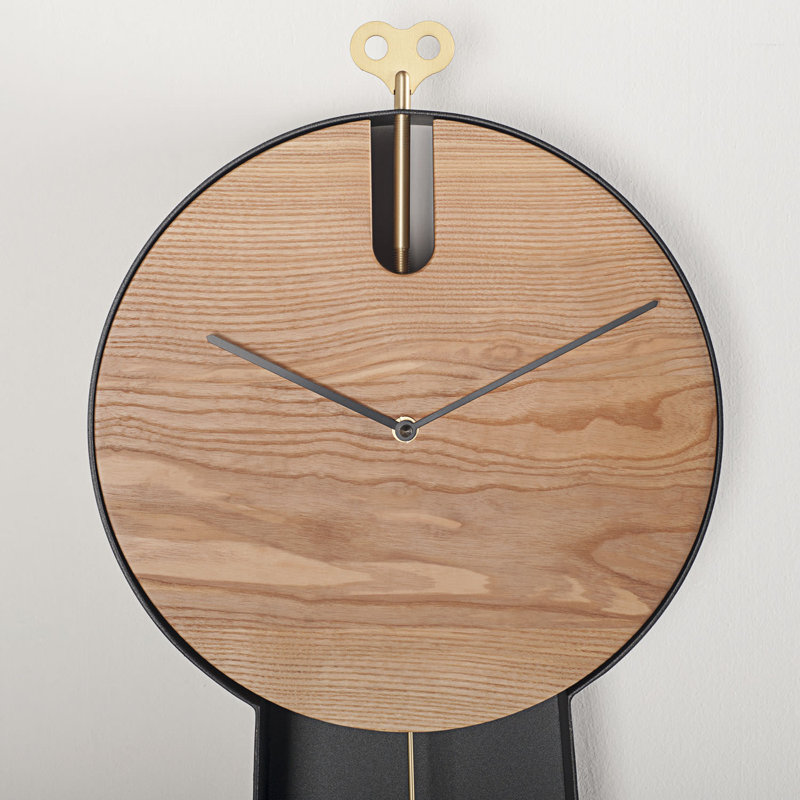 Aisha Metal Wall Clock, Black