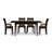 Sarah 4 - Person Solid Wood Top Four Leg Dining Set-16848869-37101027-39921210
