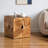 Ellar Natural Brown Teak Root End Table in Rustic Transitional Style