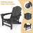 Foldable Outdoor Adirondack Chair With Ottoman-86713957
