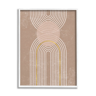 " Striped Arch Shapes Geometric " by Caroline Alfreds