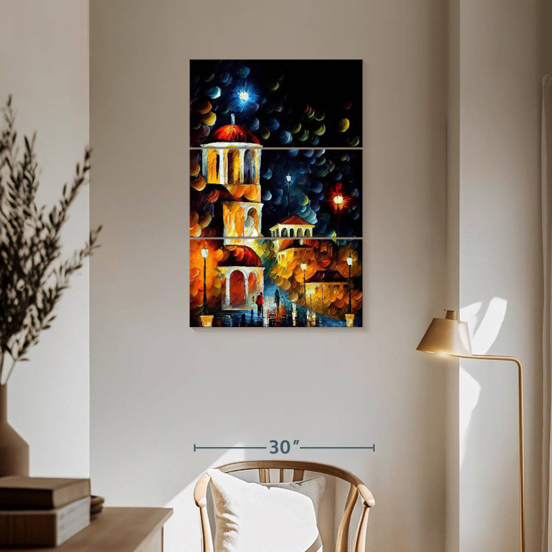 Masam Athens Night I, 57" H x 36" W