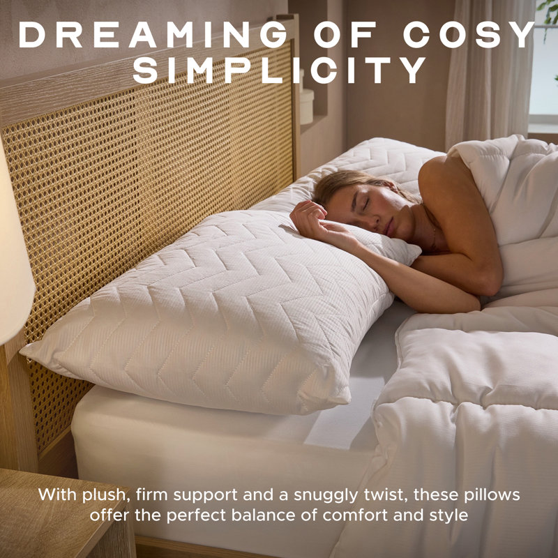 Snuggledown Scandi Rebound Pillow, Firm Support, 4 Pack
