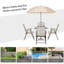 Vigil 6 Piece Garden Dining Set with Parasol-15973116