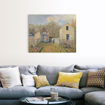 " Village Of Neighbors, 1872 " by Alfred Sisley Painting Print