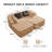 77.2" Teddy Fabric No-Assembly Modular Compression Sofa-1887140629