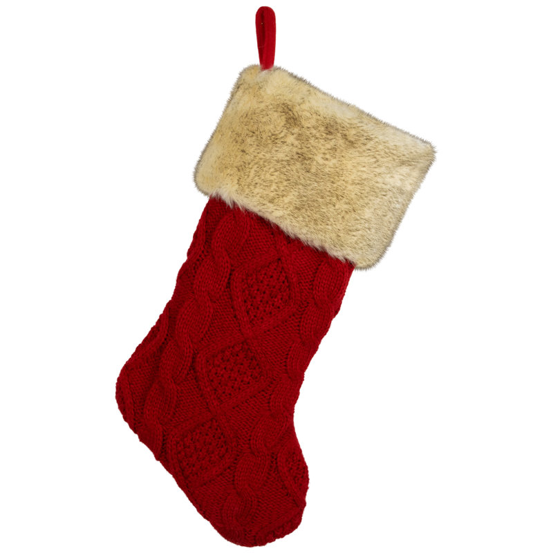 Bas de polyester, Rouge / brun