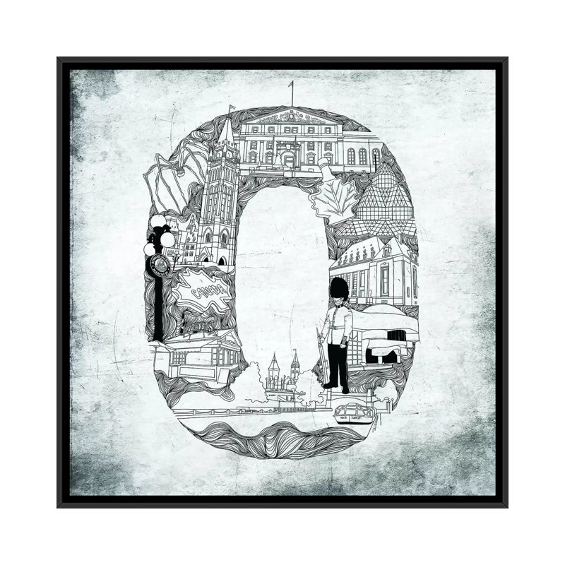 Ottawa par Sasha, impression sur toile, H 18 po x l 18 po x P 1,5 po, Toile tendue, Pas de tapis