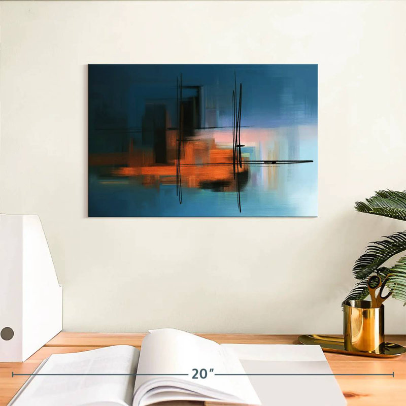 Avery Minimalist Abstract, 8" H x 12" W