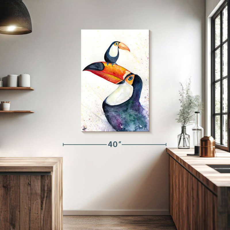 Brampt Toucan Play That Game, 39" H x 26" W