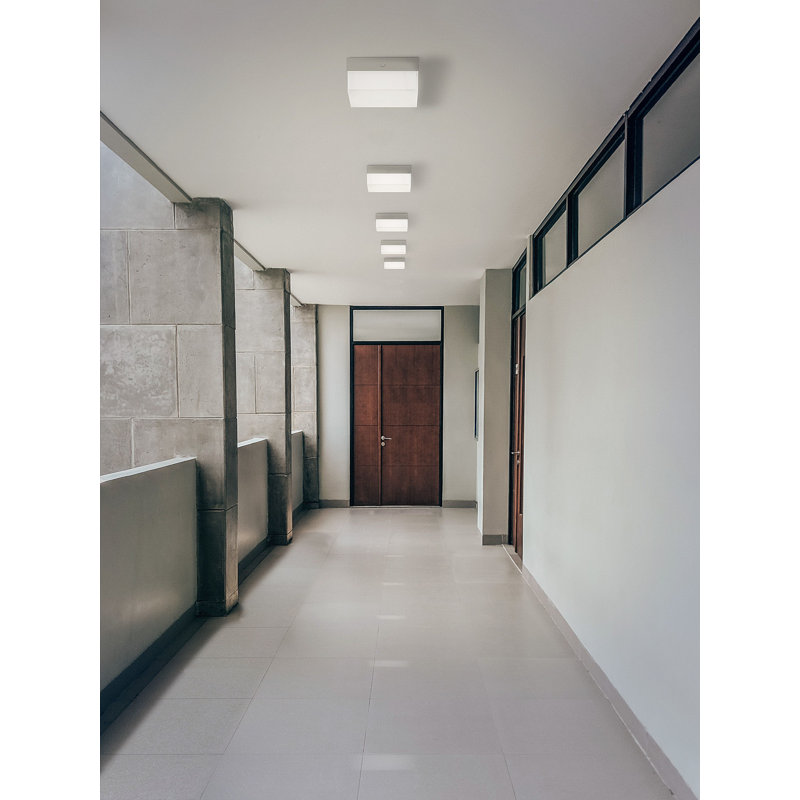 Blox Acrylic LED Flush Mount, 2.6" H x 5.4" W x 5.4" D
