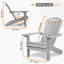 Chaise Adirondack en plastique pour patio-392954371