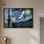 «Crane Starry Night Shadowbox» par Pet Remedy-115130603-115130599